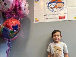 Boy with balloons