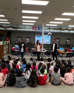 Kids learning about dental health